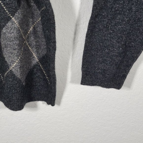 John Ashford L Men pure wool Woolmark Argyle - Picture 3 of 7